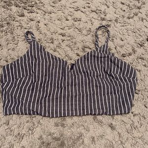striped crop top